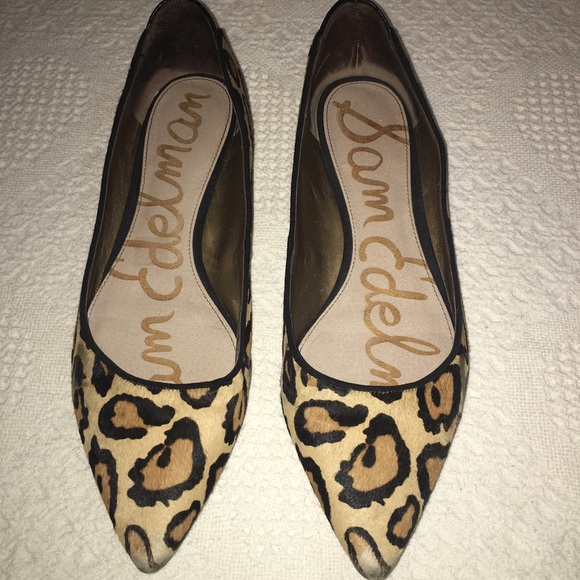 Sam Edelman Shoes - 💥Sam Edelman Leopard Calf Hair Flats size 10.5💥